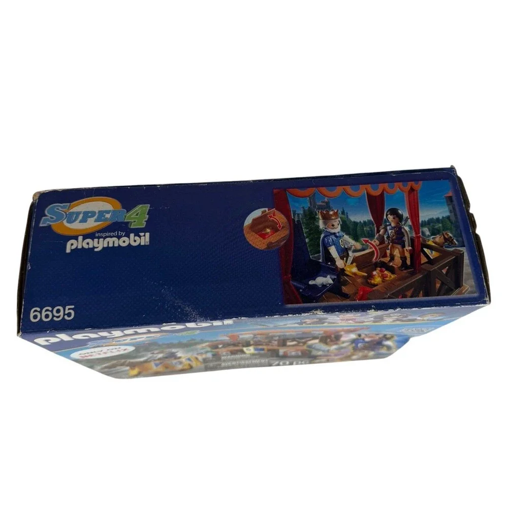 PLAYMOBIL Super 4 Royal Tribune With Alex Figure Building Kit 70 pcs 